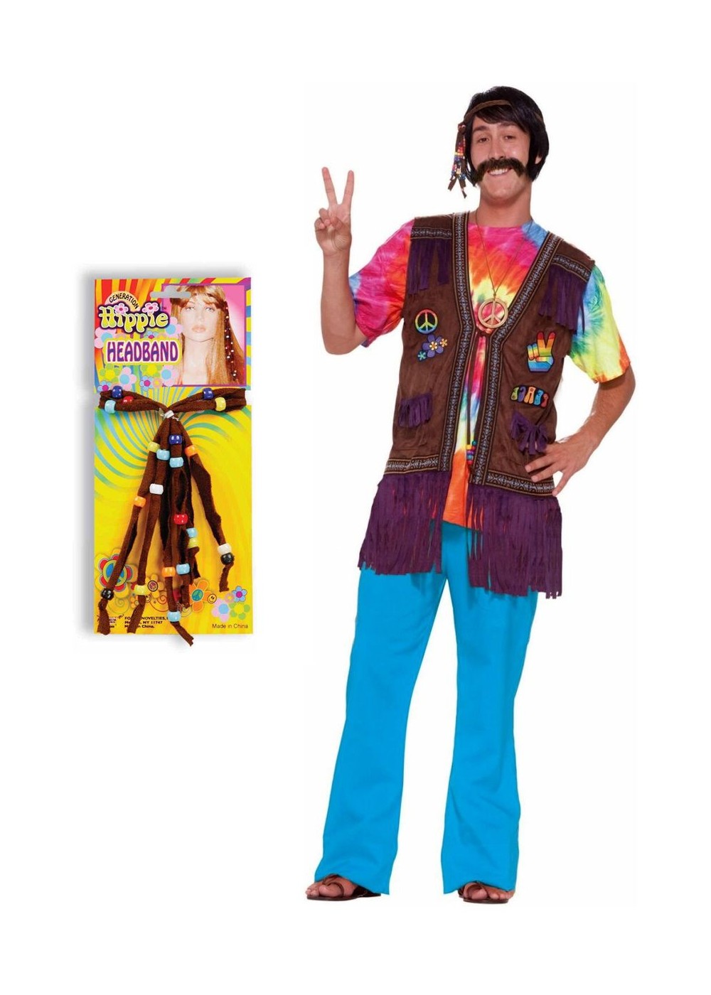 Happy Hippie  Costume Kit